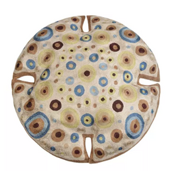 KGA Coral Geometric Chainstitich Cushion Cover