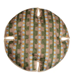 Geometric Chainstitch Cushion Cover