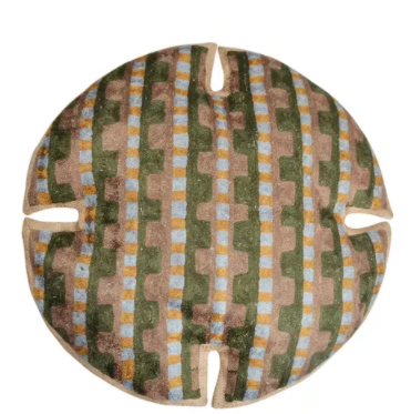 Geometric Chainstitch Cushion Cover