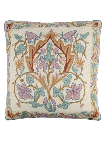 Floral Chainstitch Cushion Cover 2